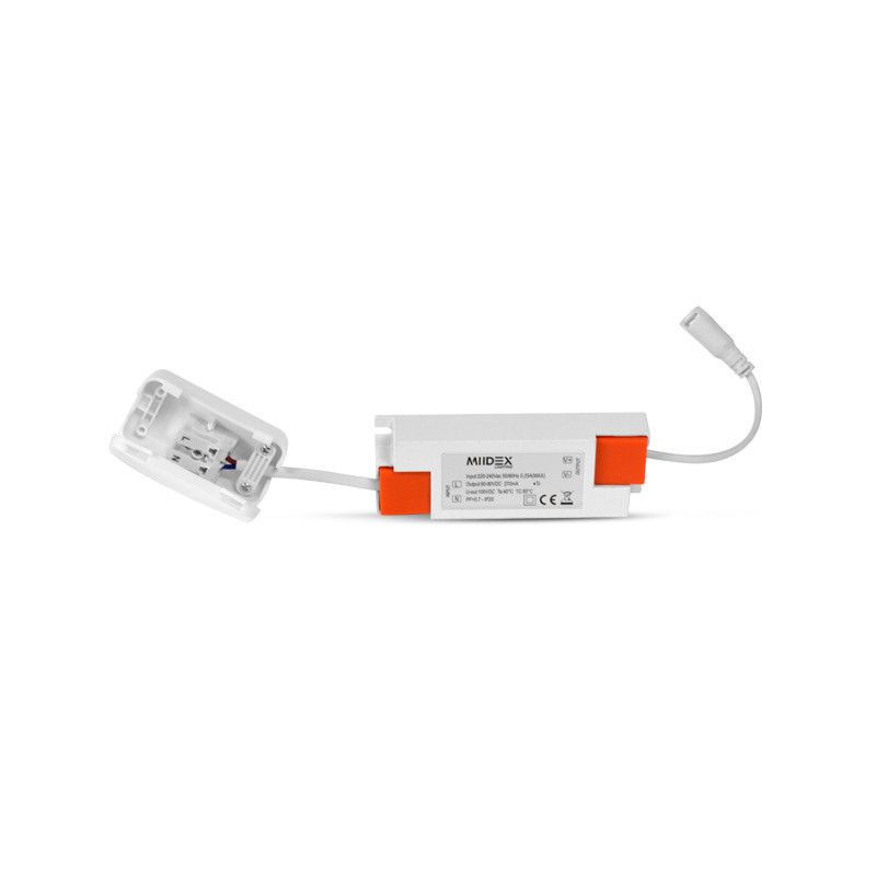 MIIDEX PLAFONNIER LED PC BLANC DIAM 170MM 12W 6000K
