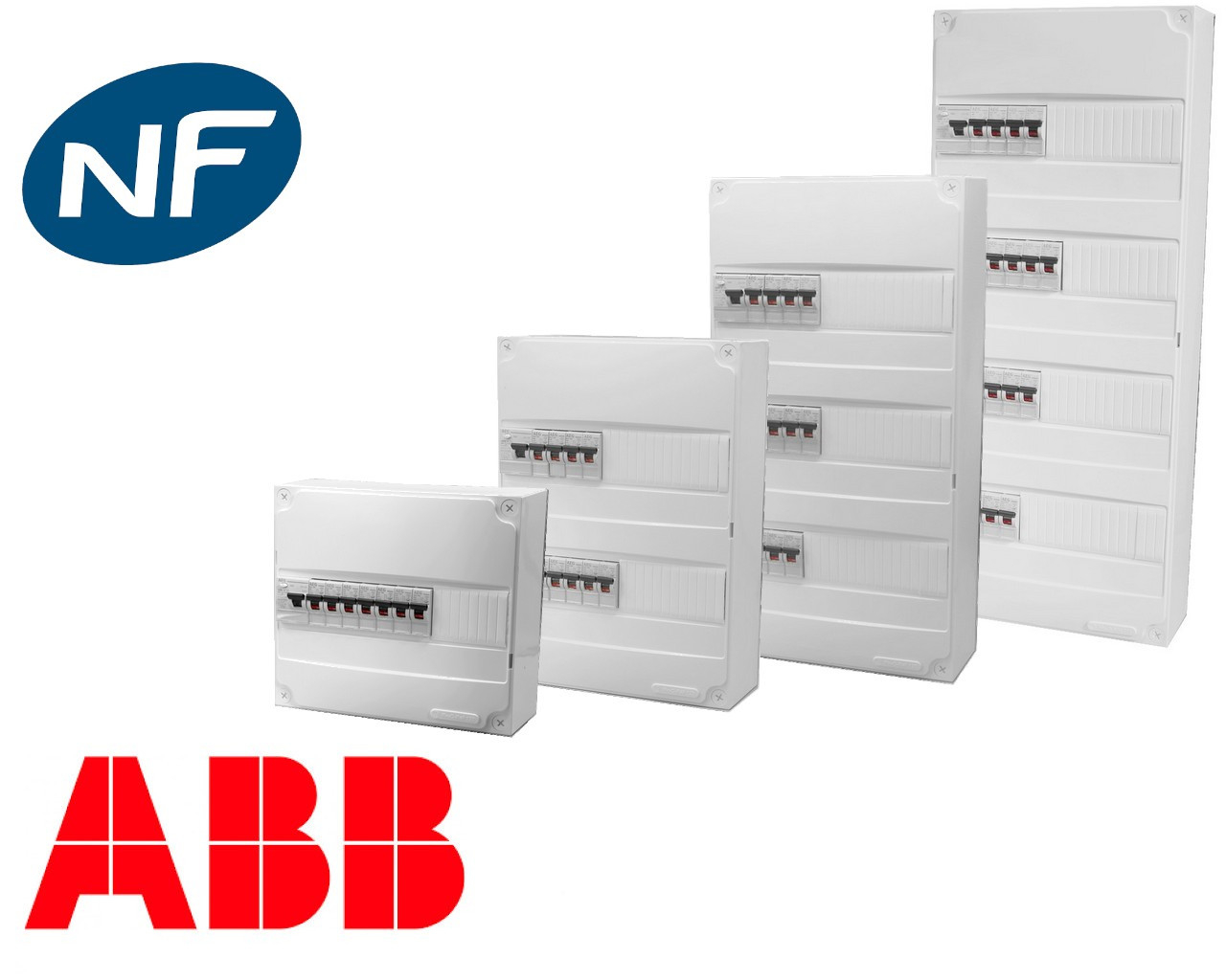 Coffret apparent 2 rangées ABB Galeo13 pré-équipé
