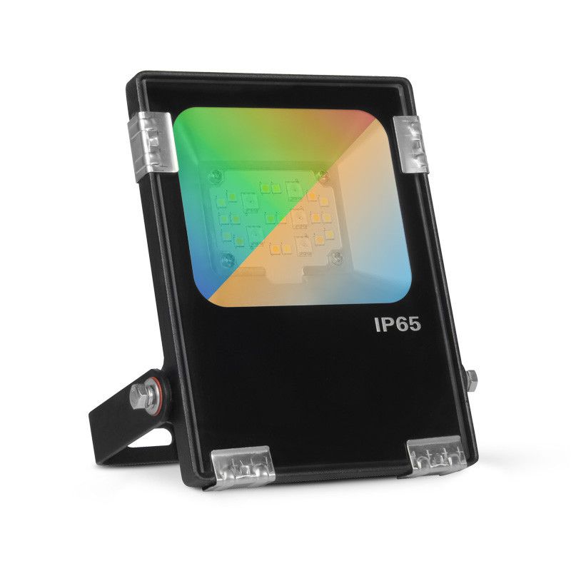 MIIDEX PROJECTEUR EXTÉRIEUR LED NOIR 230V 10W RGB+BLANC CCT IP65