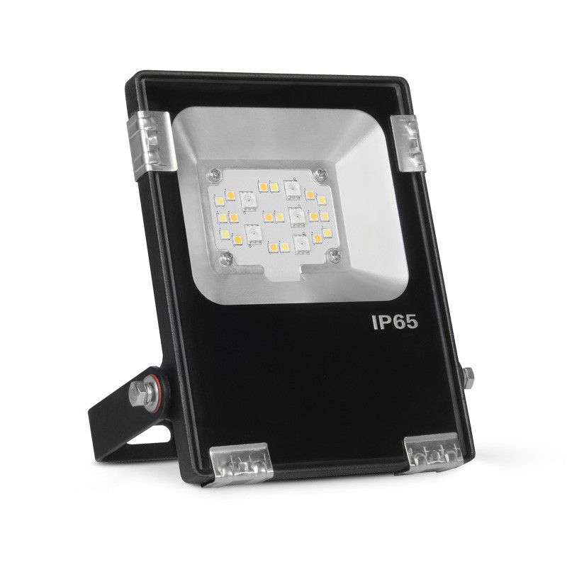 MIIDEX PROJECTEUR EXTÉRIEUR LED NOIR 230V 10W RGB+BLANC CCT IP65