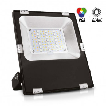 LED VISION-EL PROJECTEUR EXTERIEUR LED NOIR 230V 20W RGB+BLANC CCT IP65