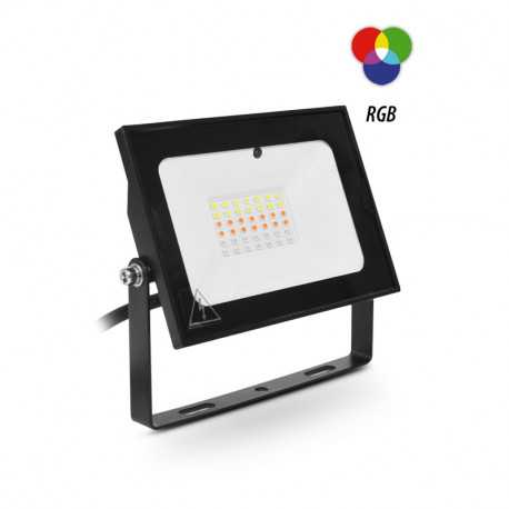 VISION-EL PROJECTEUR LED NOIR 30W RGB+TELECOMMANDE IR
