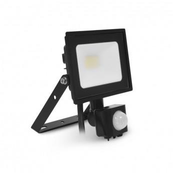 VISION EL PROJECTEUR LED 230V 10W 6000K PLAT NOIR + DETECTEUR IP65