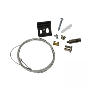 KIT DE SUSPENSION POUR RAIL NOIR 2 M
