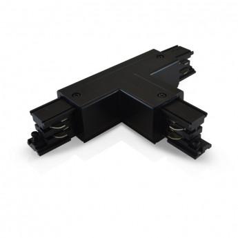 CONNECTEUR TRIPHASE T CIRCUIT EXTÉRIEUR DROIT NOIR