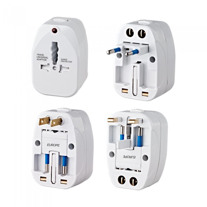 UNIVERSAL ADAPTER WITHOUT OVERLOAD PROTECTION,DOUBLE BLISTER PACKAGE