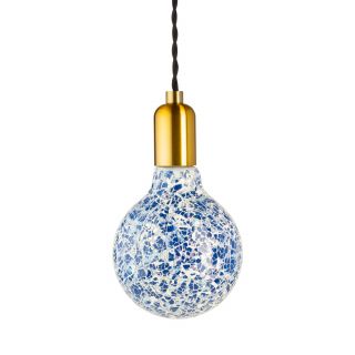 GIRARD SUDRON AMPOULE MOZAIC BLEUE G125-FILAMENT LED-4W-E27-10000K-DIM G