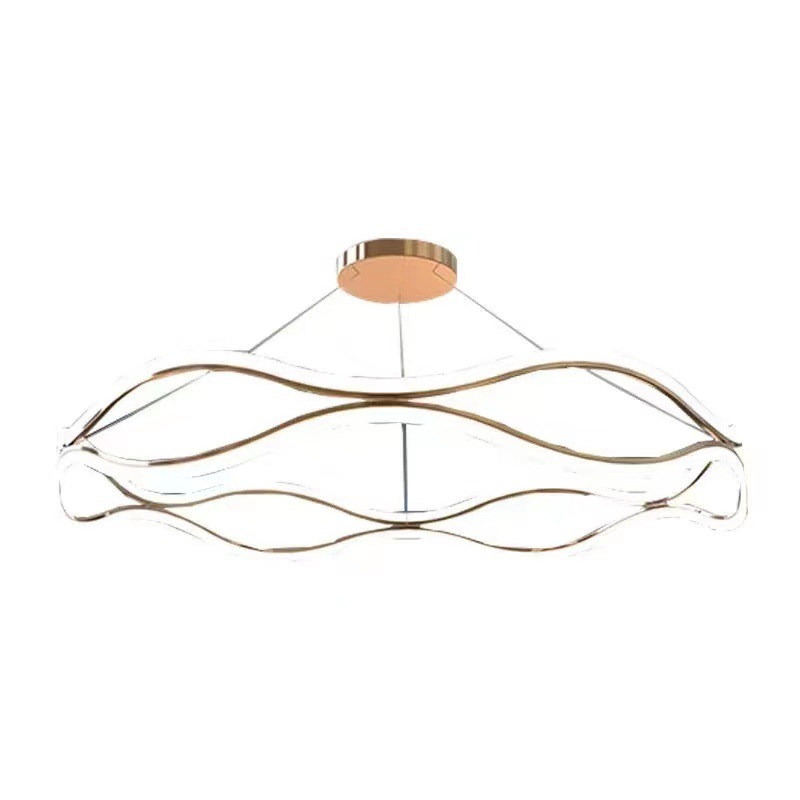 SUSPENSION 100CM WAVE GOLD FIXTURE