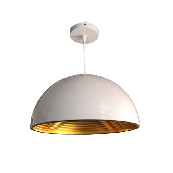 HL 02 pendant light DOME BLANC GOLD 40CM inside gold. outside BLACK