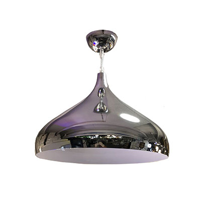 HL 01 pendant light MIRROR SYLVER WHITE 42CM inside gold. outside mirror