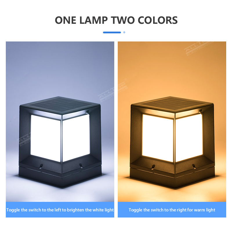 ALLTOP 5W SOLAR PILLER LIGHT