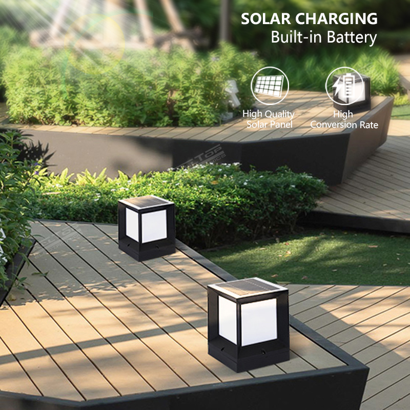 ALLTOP 5W SOLAR PILLER LIGHT