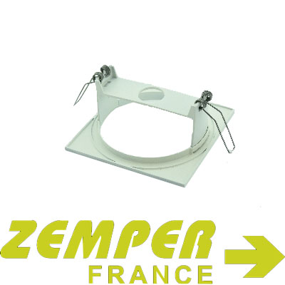 ZEMPER CADRE ENCASTREMENT CARRE BLANC SPAZIO LUZ