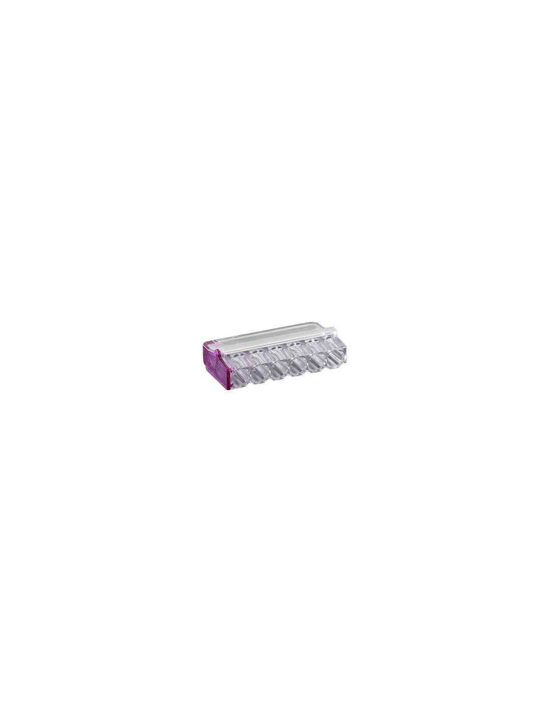 Boîte de 50 connecteurs mini connex 6 entrées violet/420160
