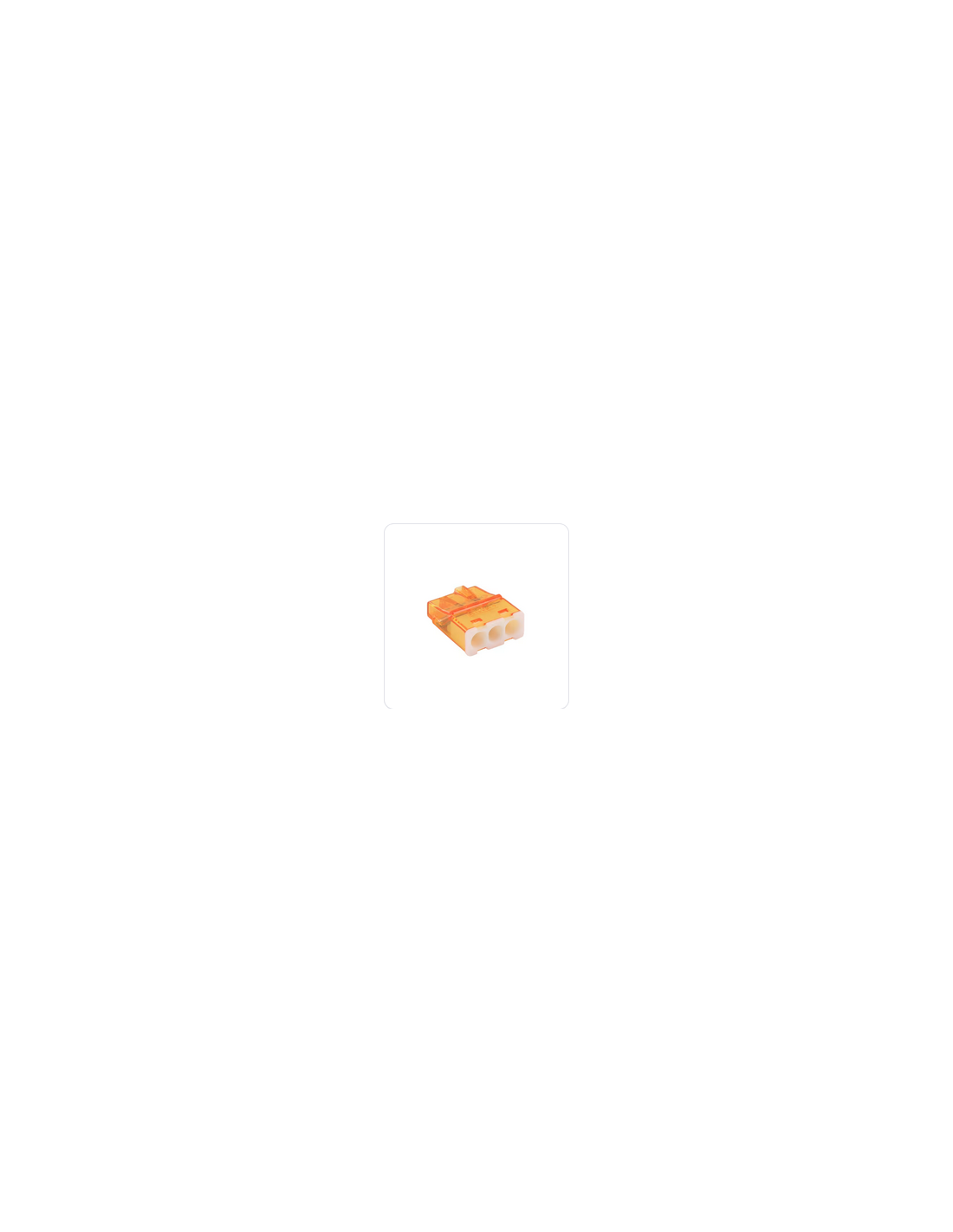 BLM BOITE DE CONNECTEUR MINI CONNEX 3 ENTREE ORANGE Boite de 150/460130