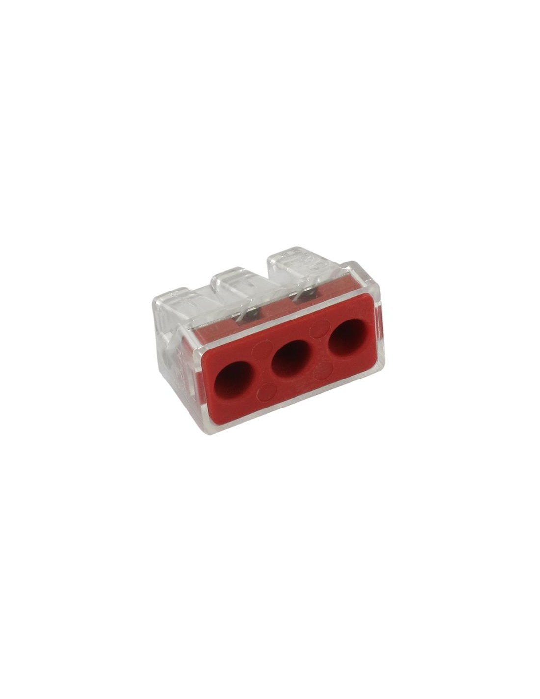 BLM CONNECTEUR 3 ENTREE ROUGE 6MM sachet de 25/463650