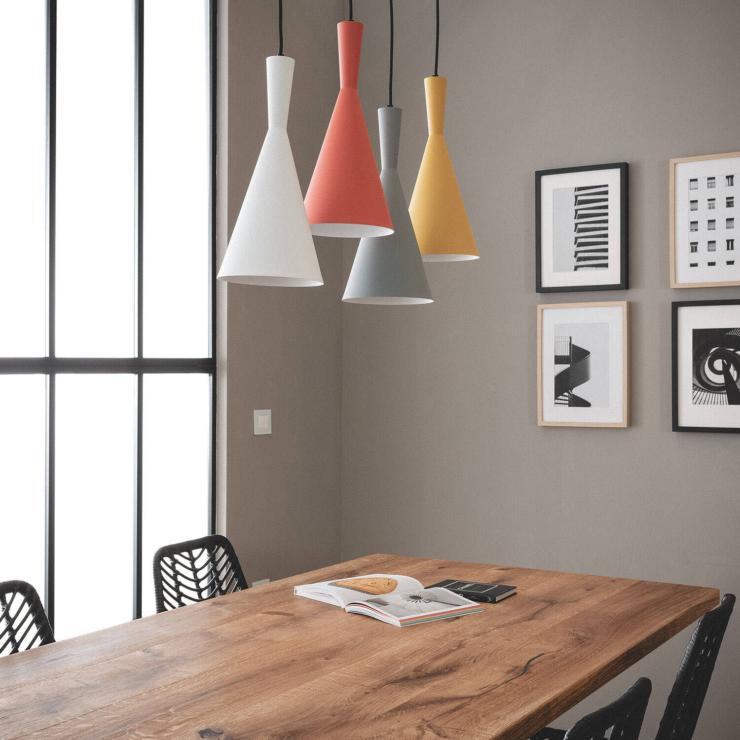 Suspension Métal Lennon Couleur doré