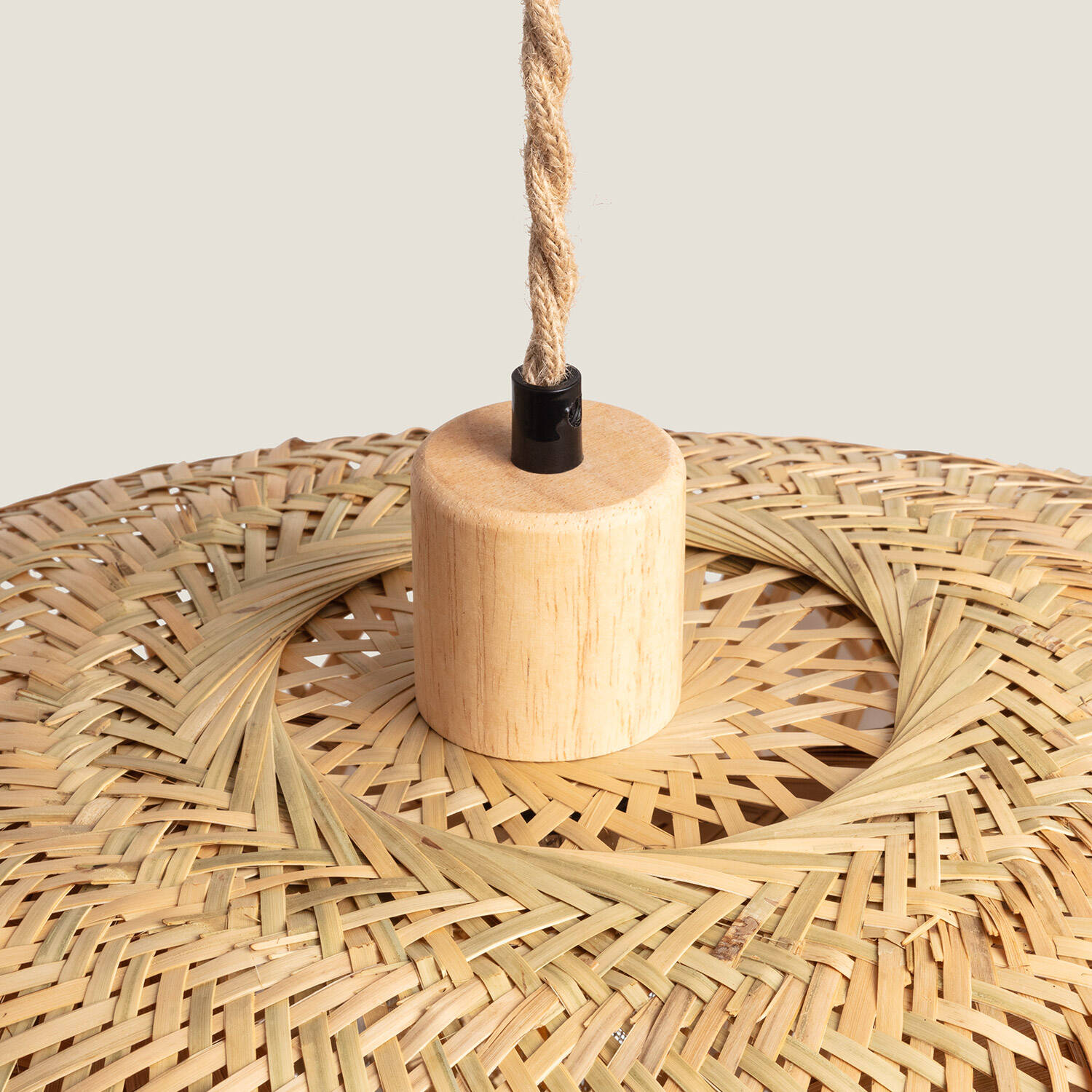 Suspension Bambou Kathu Karatasi couleur camel