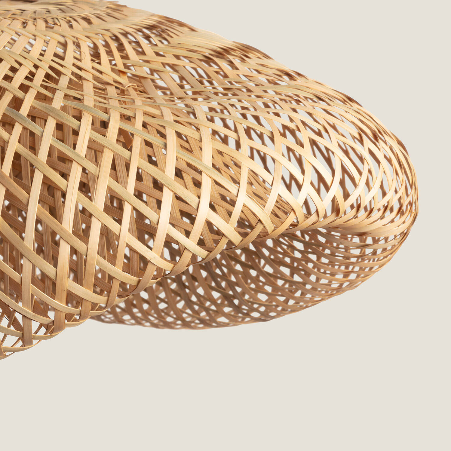 Suspension Bambou Kathu Karatasi couleur camel