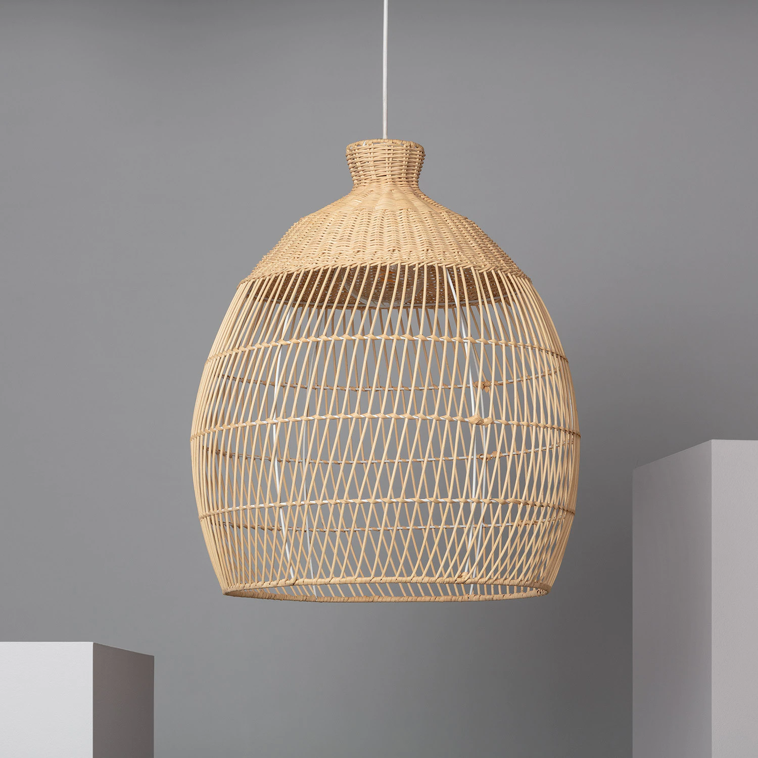 Suspension Osier Fuyang ILUZZIA Couleur Naturel - R2108-W38