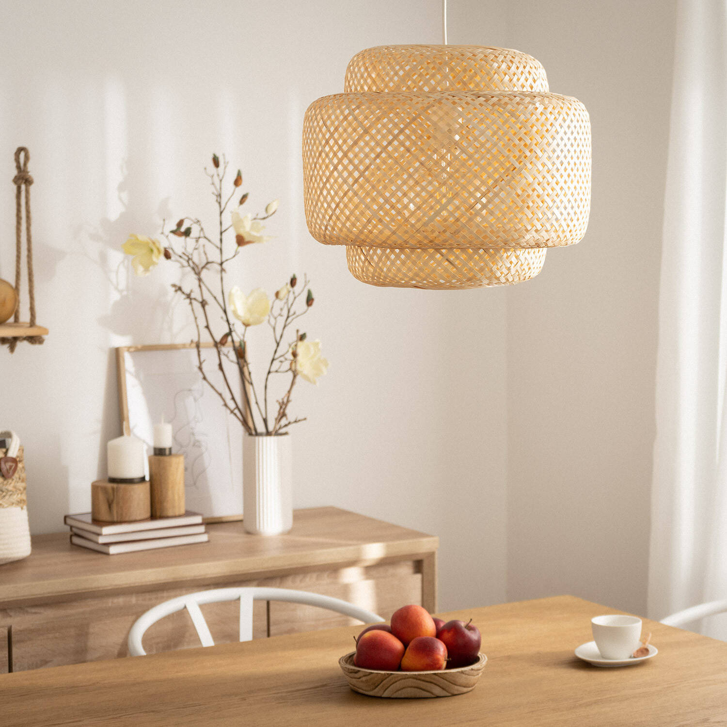 Suspension Bambou Nagua ILUZZIA Couleur Naturelle R2369-W40