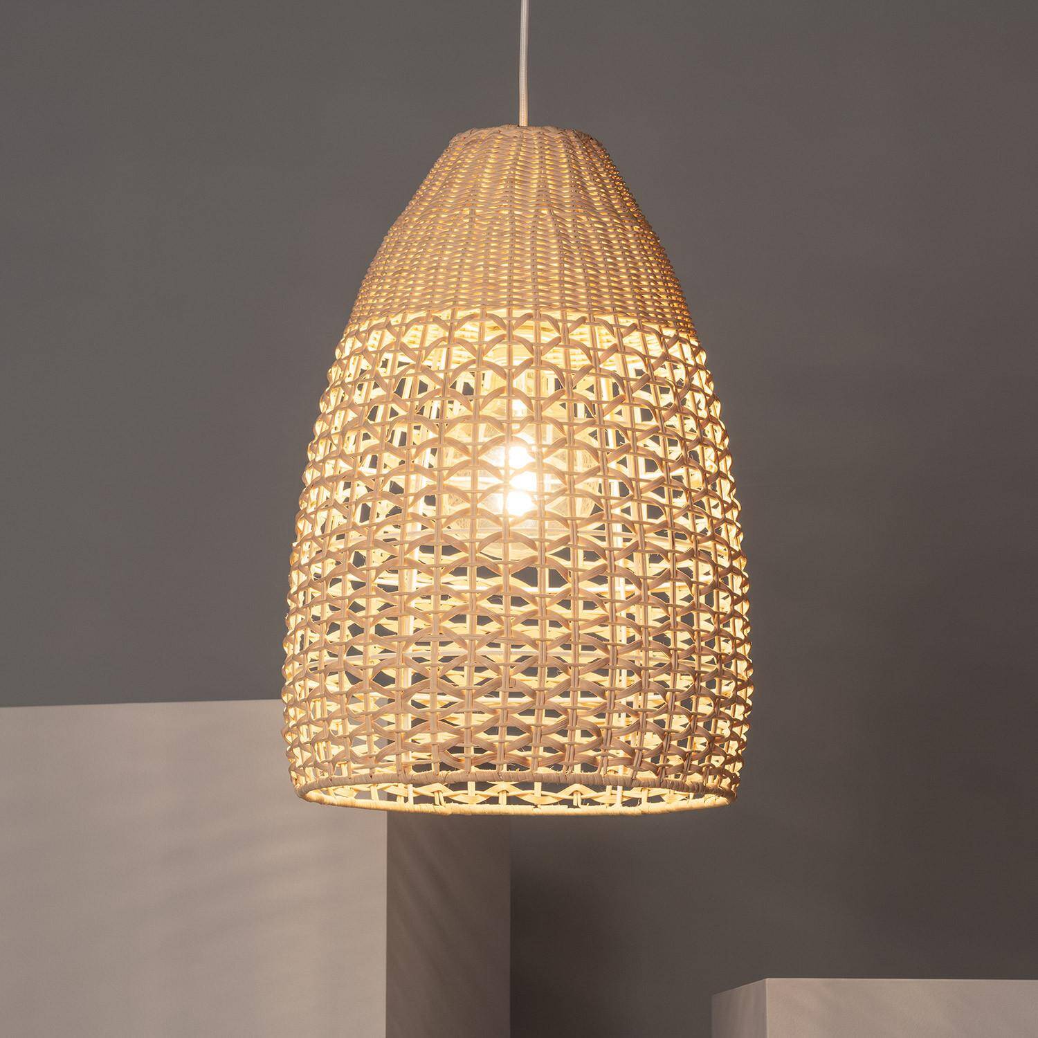 Suspension Rotin Jinan ILUZZIA Couleur Naturelle R857-W1S