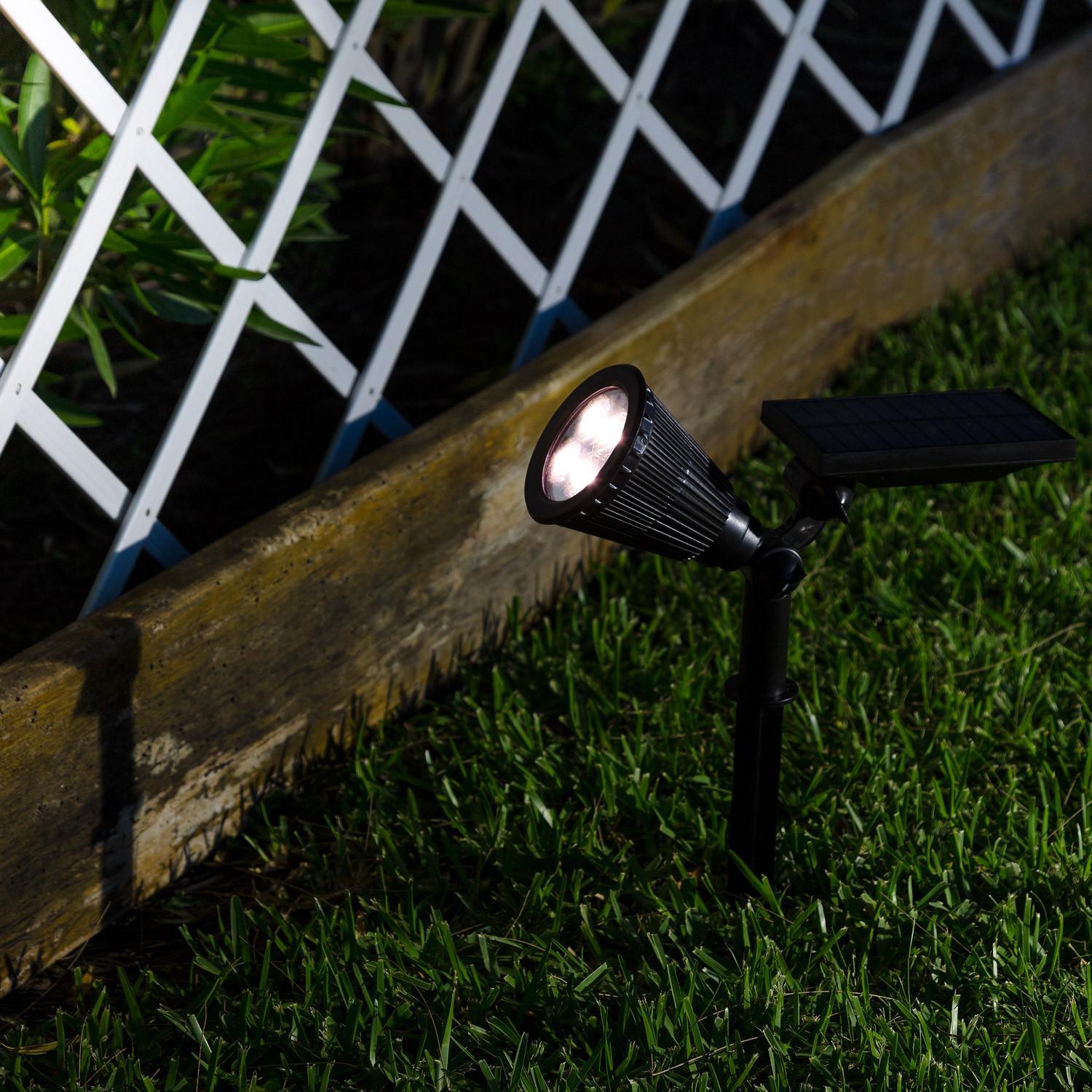 Balise LED Solaire Extérieur RGBW sur piquet Bluetooth