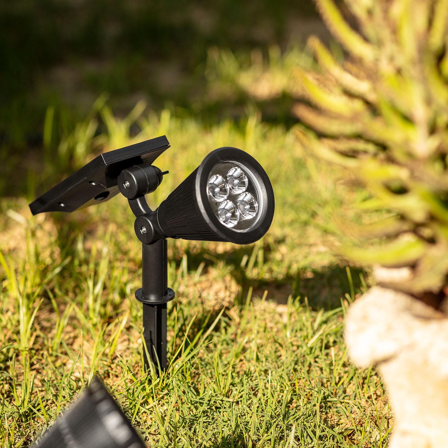 Balise LED Solaire Extérieur RGBW sur piquet Bluetooth