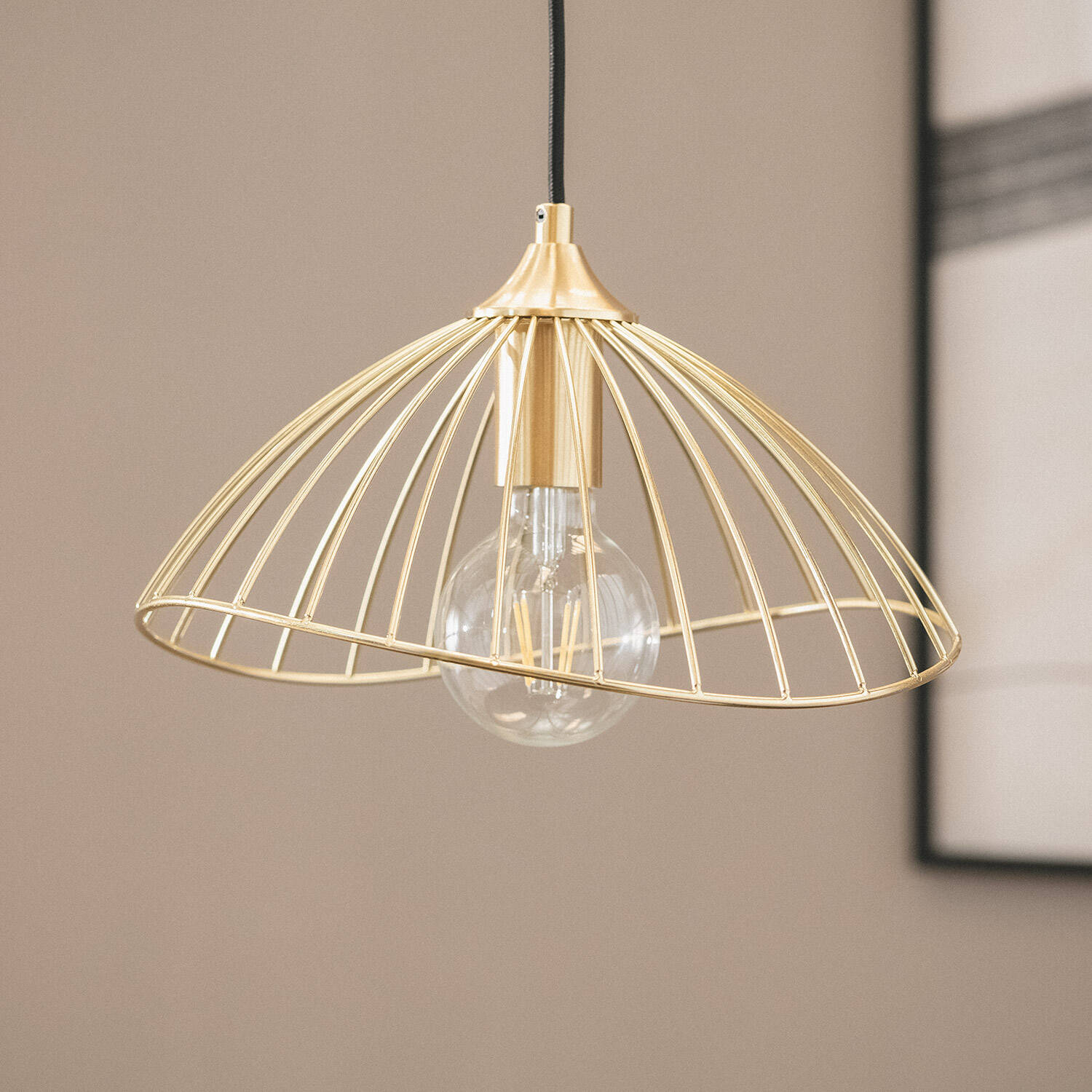 Suspension Métal Kibanda Alfarb Couleur Noire R2342-W40