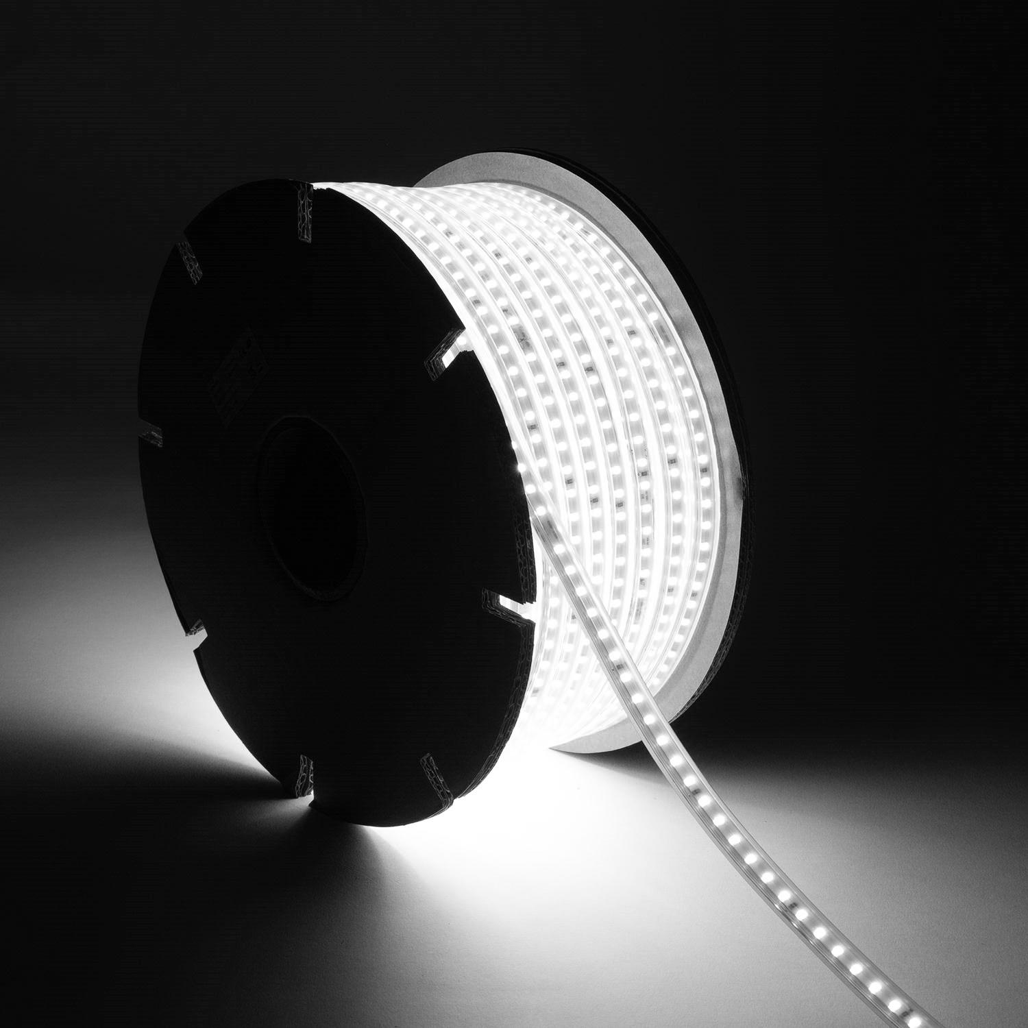 Bobine LED Dimmable 220V AC 120LED/m 6000K IP65 Coupe tous les 10cm
