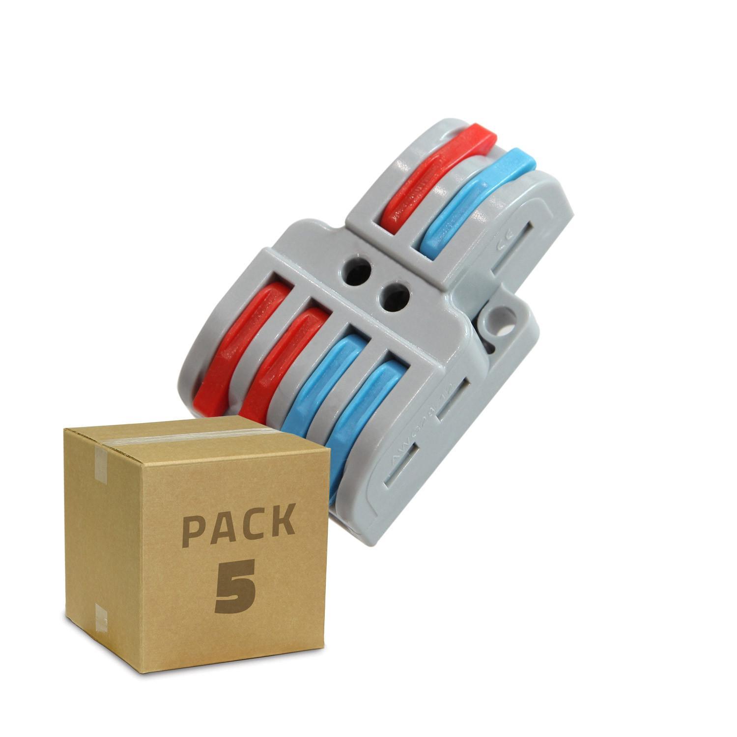 Connecteur Rapide 4 Entrées et 2 Sorties SPL-42 pour Câble Électrique de 0.08-4mm²