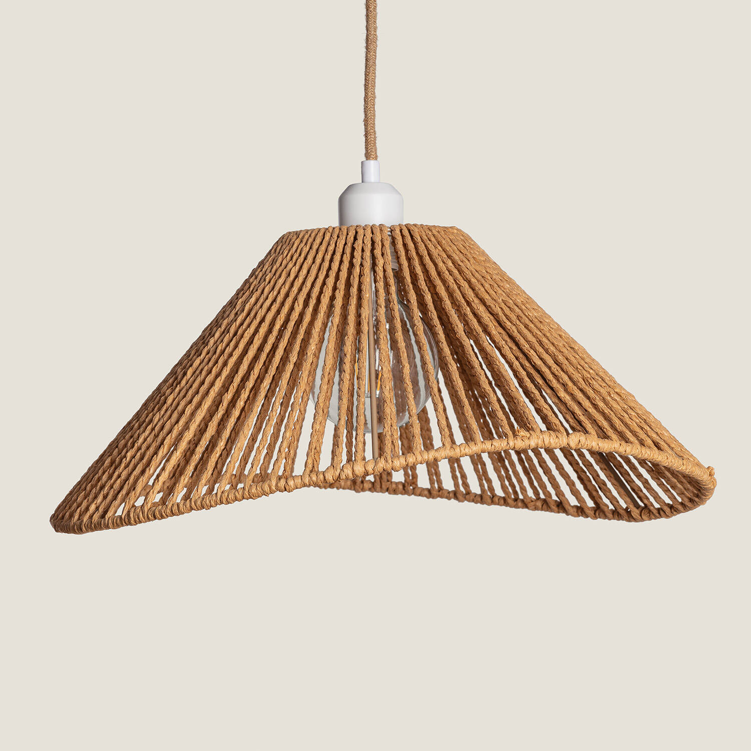 Suspension Papier Tressé Mikah diam 450 couleur Naturel