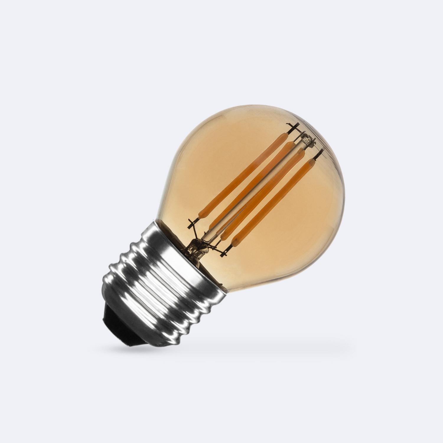 Ampoule LED Filament E27 4W 470lm G45 gold 2200K
