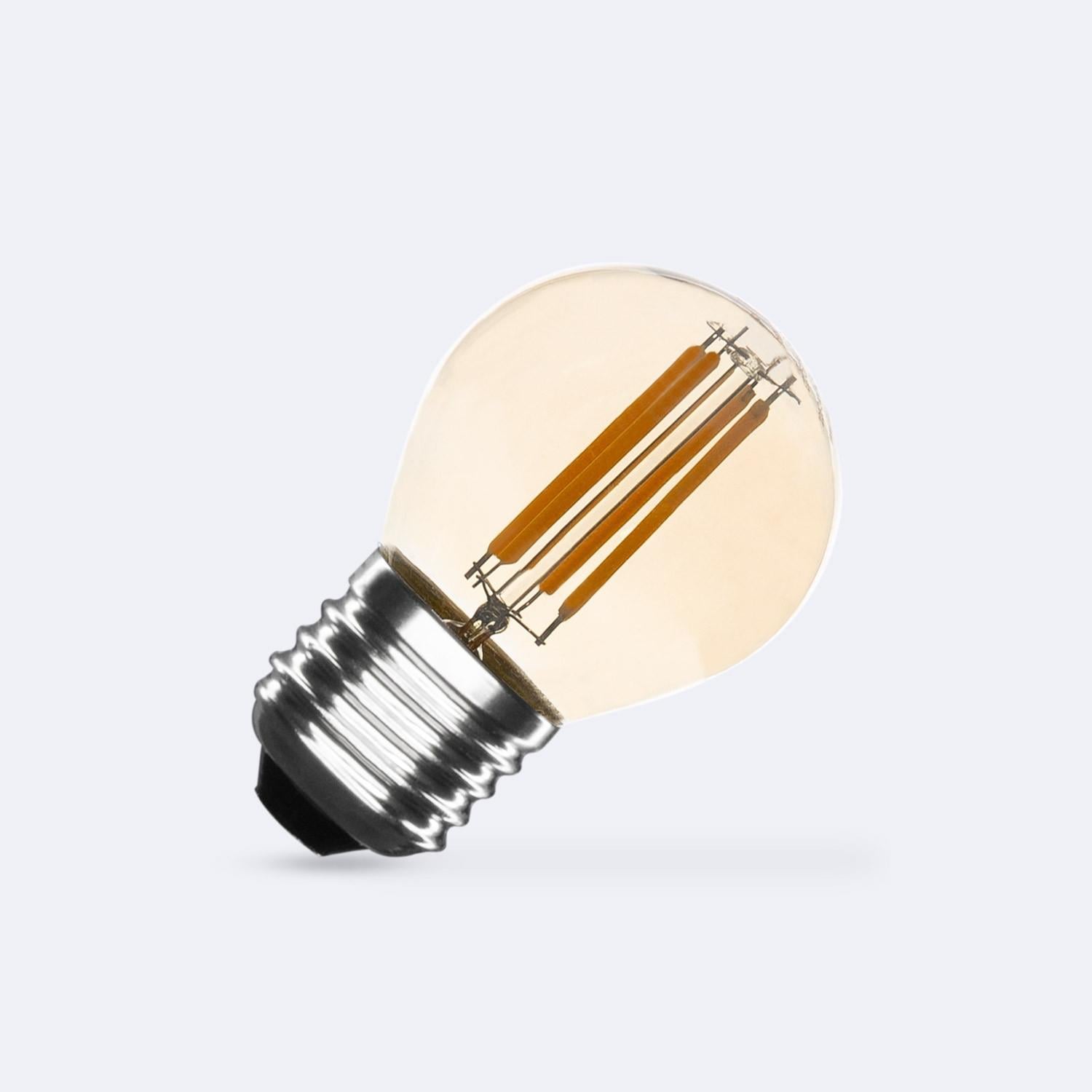 Ampoule LED Filament E27 4W 470lm dimmable G45 Gold 2700K