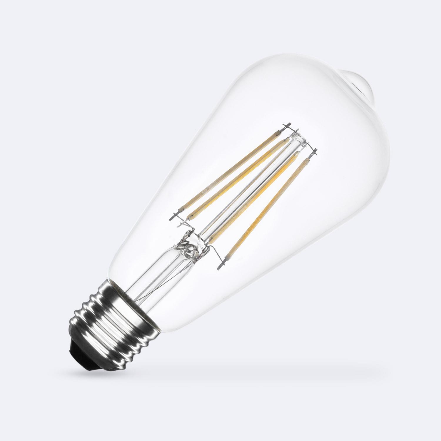 Ampoule LED Filament E27 8W 1055lm dimmable ST64 - 4000K