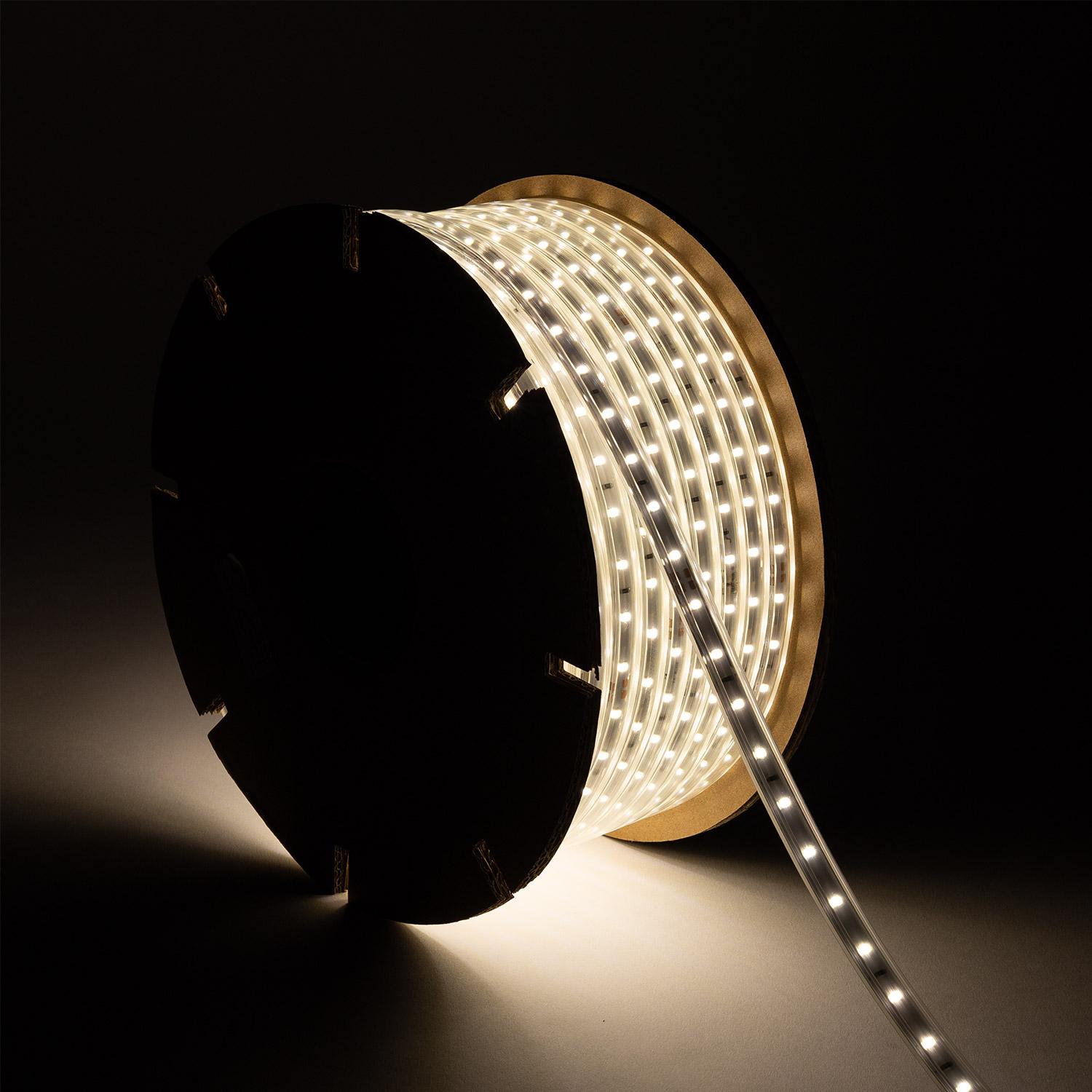 Bobine de Ruban Led Dimmable 220V SMD2835 50m 60LED/m 12mm IP65 6000K