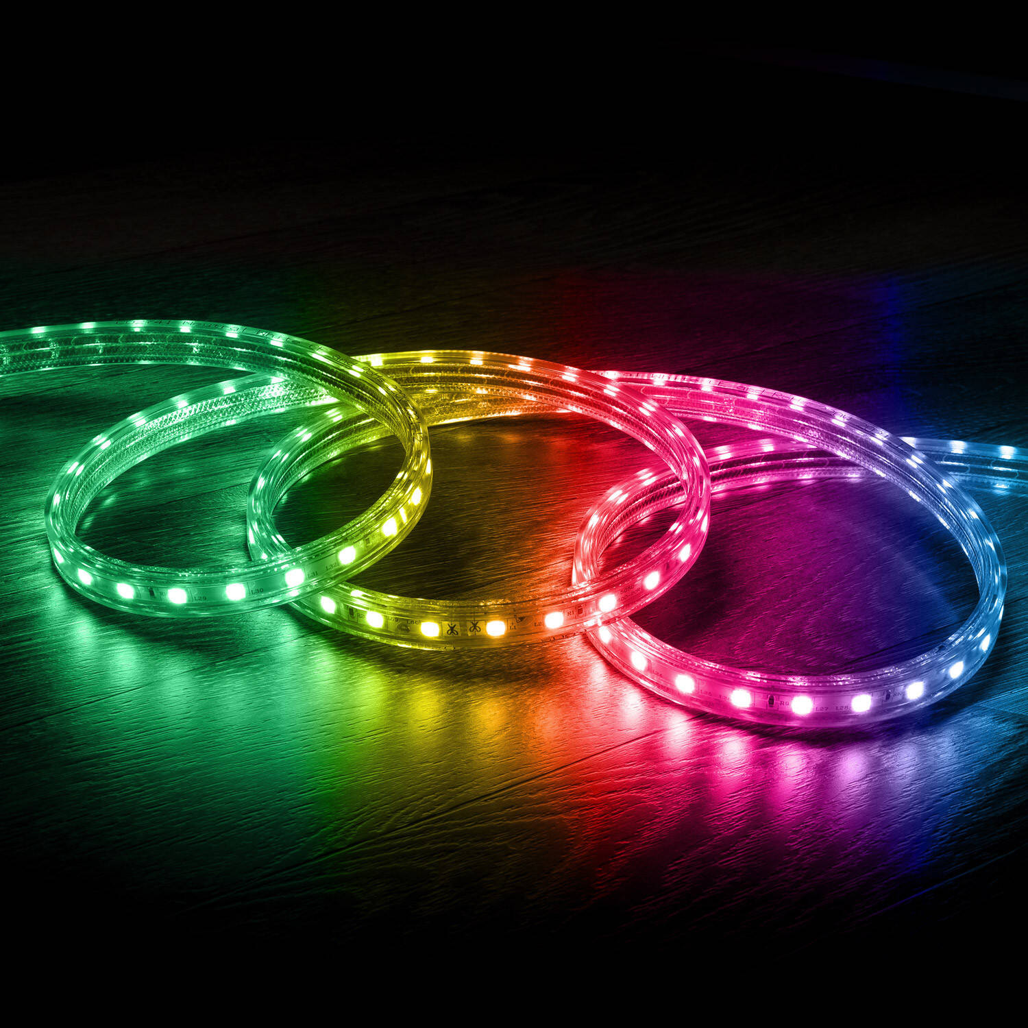 Bobine LED Dimmable 220V 60LED/M IP65 RGB 50m Largeur 16cm au mètre