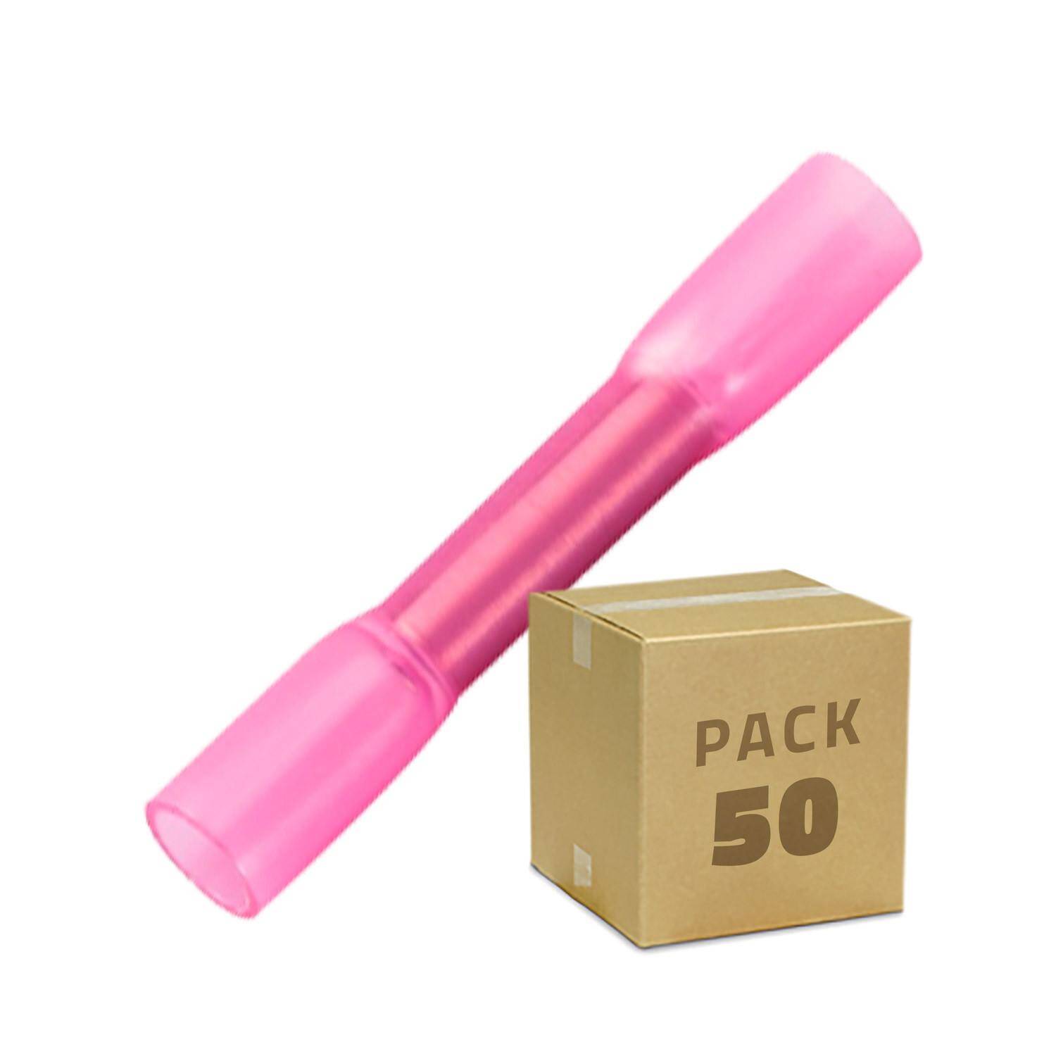 Cosse de connection Termoretractable BHT 1.25 rouge - Pack de 100