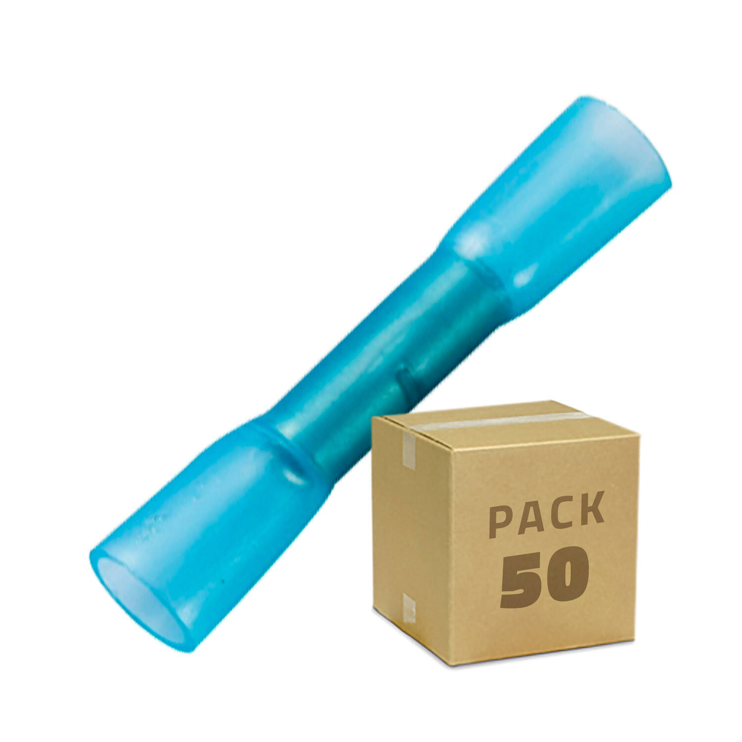Cosse de connection Termoretractable BHT 2 Bleu - Pack de 50