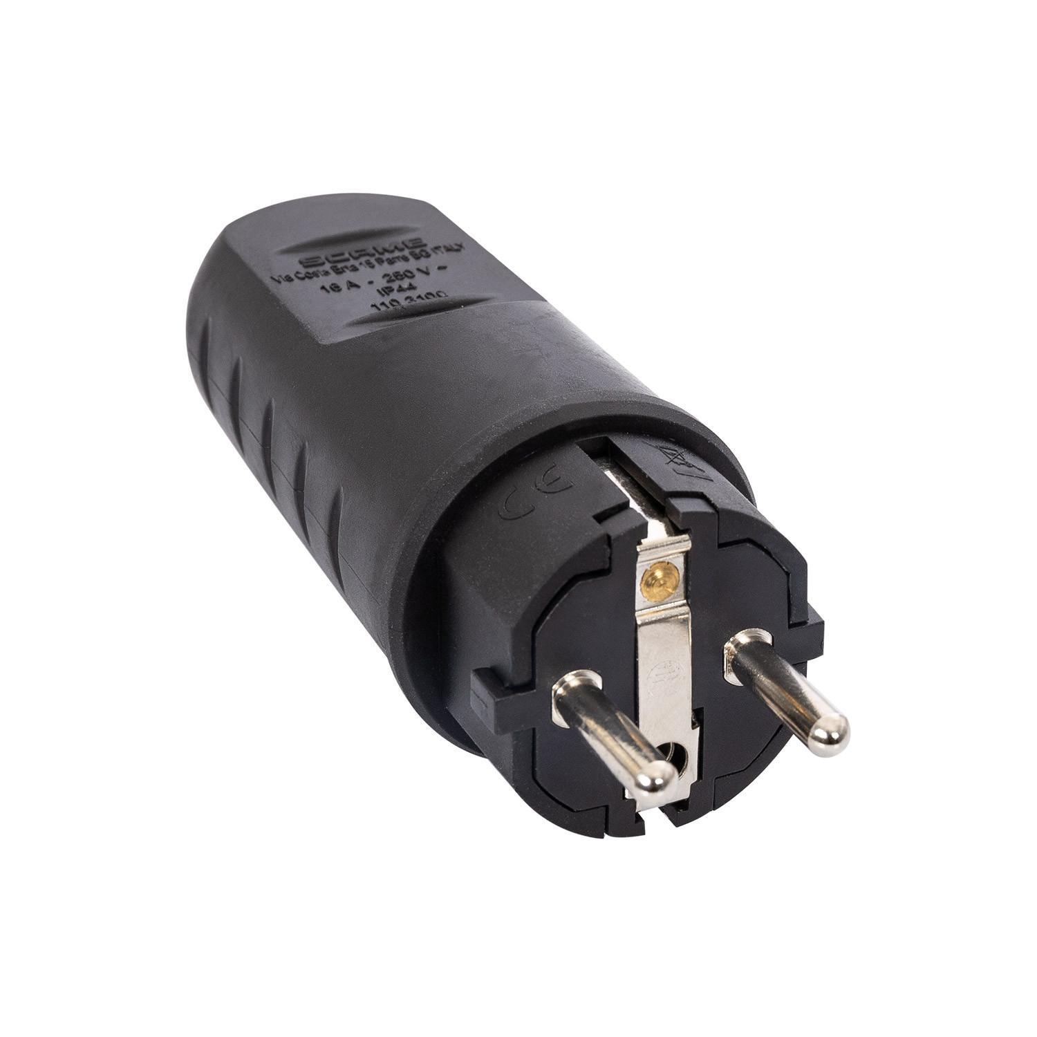 SCAME Fiches Mâle Type F-E 2P+T 16A 250V AC