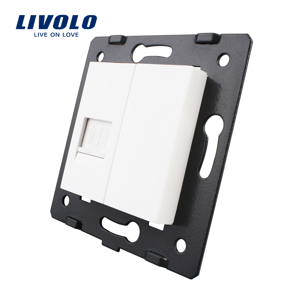 LIVOLO Prise réseau RJ45 multimédia blanche