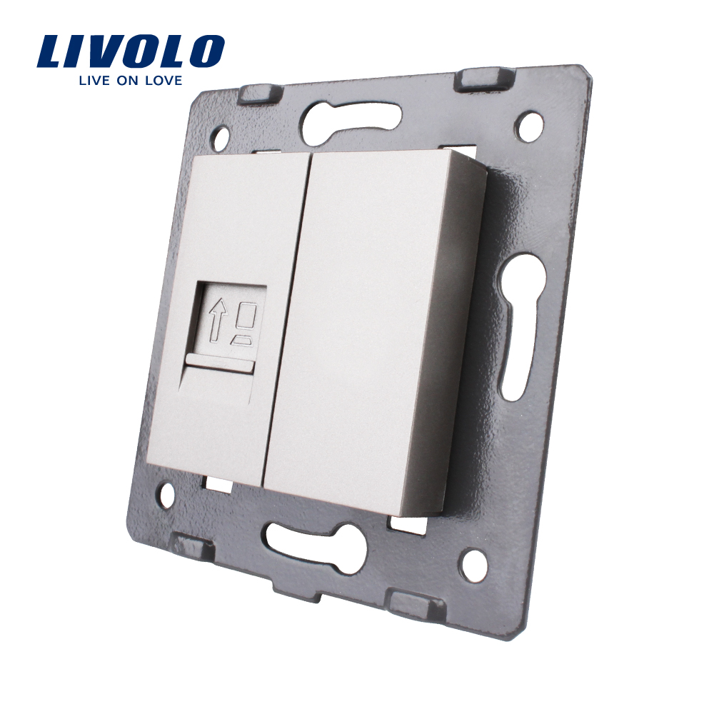 LIVOLO Prise réseau RJ45 multimédia Gris