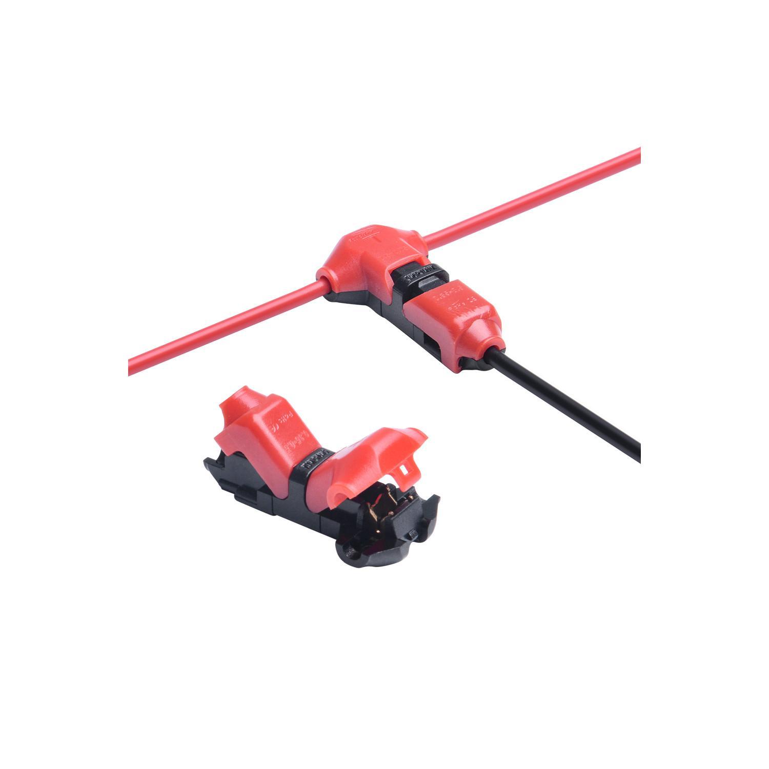 Connecteur Type T 1 Pôle pour Câble Non Dénudé de 0,5mm pour Ruban