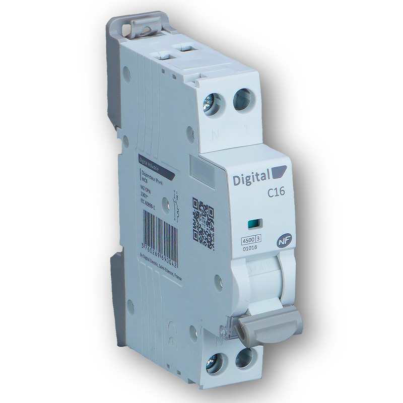 Digital Electric Disjoncteur 6A Ph/N C4,5 kA