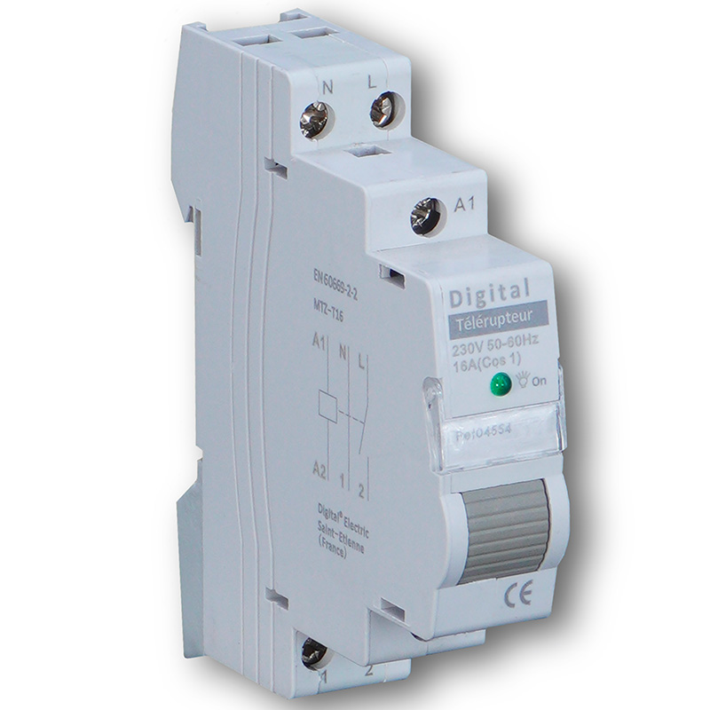 Digital Electric Télérupteur silencieux 1x16A 220Vac