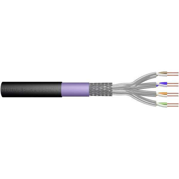MICRO TECH BOBINE CABLE CAT7 CLASS Eca S/FTP 4P 1200MHZ LSOH 100M ORANGE