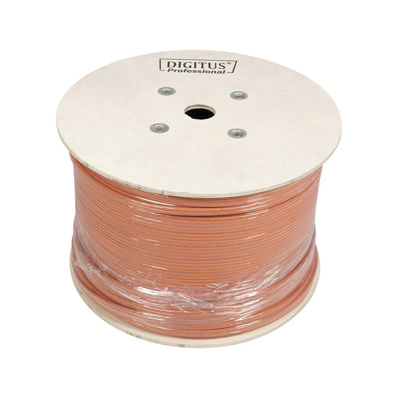 MICRO TECH BOBINE CABLE CAT7 CLASS Eca S/FTP 2X4P 1200MHZ LSOH 500M ORANGE