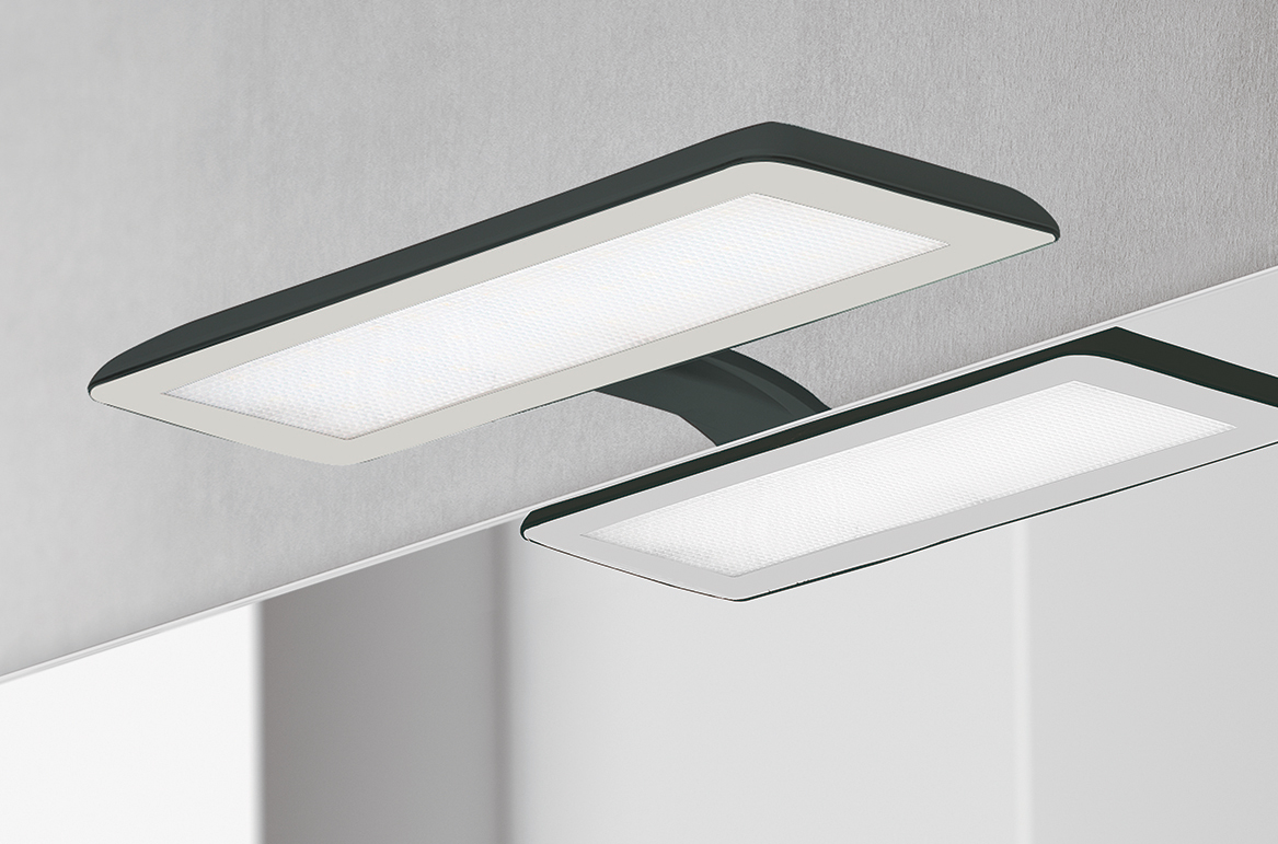 FOCCO Applique NIKITA S-3R BLACK-AS 5700K IP 44 300MM
