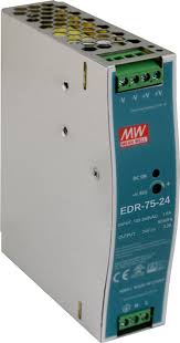 Alimentation 24V DC 75W 3.2A MEAN WELL EDR-75-24 pour Rail DIN