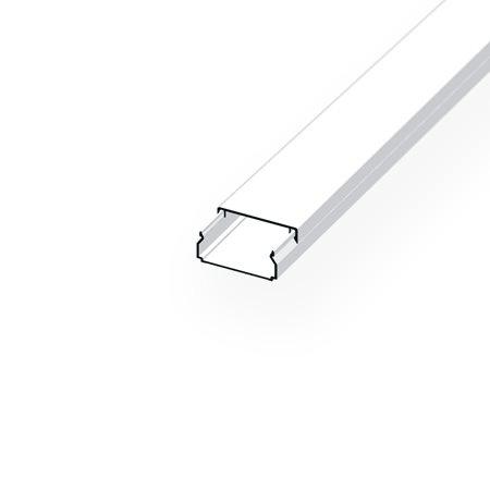 ENSTO Moulure 2M 40x20 PVC blanc,1 compartiment, fond pré-percé